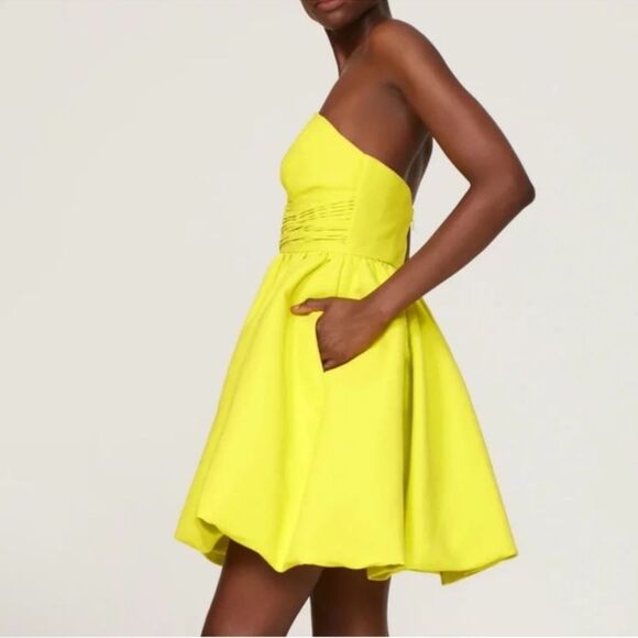 NWT Sachin & Babi Bubble Hem Split Corset Neon
Green Strapless Mini-B4/5 - Picture 3 of 10